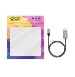 Nanocable cable conversor usb-c macho a displayport macho 1.80m - negro/plata
