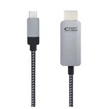 Nanocable cable conversor usb-c macho a hdmi macho 3m - negro/plata