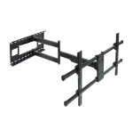 Tooq soporte de pared con brazo articulado para tv de 43"-80" - gran angular - giratorio e inclinable - peso max 50kg -