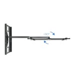 Tooq soporte de pared con brazo articulado para tv de 43"-80" - gran angular - giratorio e inclinable - peso max 50kg -