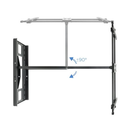 Tooq soporte de pared con brazo articulado para tv de 43"-80" - gran angular - giratorio e inclinable - peso max 50kg -