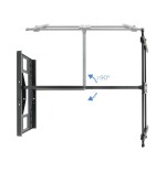 Tooq soporte de pared con brazo articulado para tv de 43"-80" - gran angular - giratorio e inclinable - peso max 50kg -