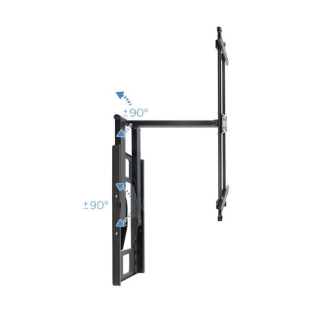 Tooq soporte de pared con brazo articulado para tv de 43"-80" - gran angular - giratorio e inclinable - peso max 50kg -