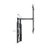 Tooq soporte de pared con brazo articulado para tv de 43"-80" - gran angular - giratorio e inclinable - peso max 50kg -
