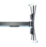 Tooq soporte de pared con brazo articulado para tv de 43"-80" - gran angular - giratorio e inclinable - peso max 50kg -