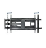 Tooq soporte de pared con brazo articulado para tv de 43"-80" - gran angular - giratorio e inclinable - peso max 50kg -