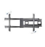 Tooq soporte de pared con brazo articulado para tv de 43"-80" - gran angular - giratorio e inclinable - peso max 50kg -