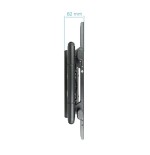 Tooq soporte de pared con brazo articulado para tv de 43"-80" - gran angular - giratorio e inclinable - peso max 50kg -