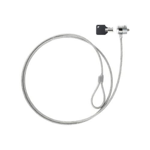 Tooq cable de seguridad universal con llave para portatiles - acero 4.5mm - longitud 1.50m