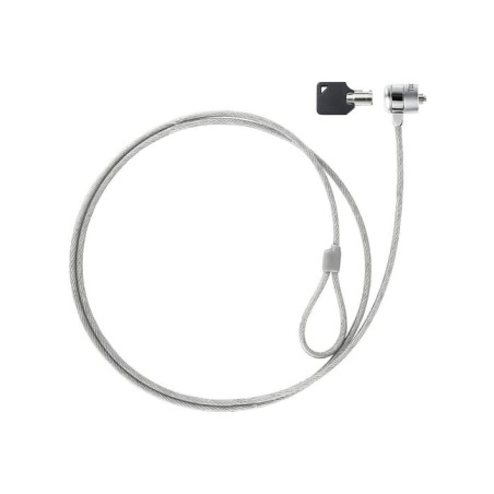Tooq cable de seguridad universal con llave para portatiles - acero 4.5mm - longitud 1.50m