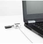 Tooq cable de seguridad universal con llave para portatiles - acero 4.5mm - longitud 1.50m