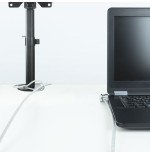 Tooq cable de seguridad universal con llave para portatiles - acero 4.5mm - longitud 1.50m