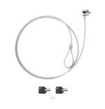 Tooq cable de seguridad universal con llave para portatiles - acero 4.5mm - longitud 1.50m