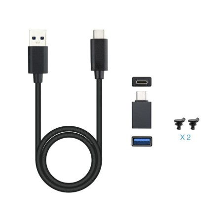 Tooq carcasa externa ssd m2 nvme pcie usb-c - negro