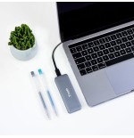 Tooq carcasa externa ssd m2 ngff usb-c - gris