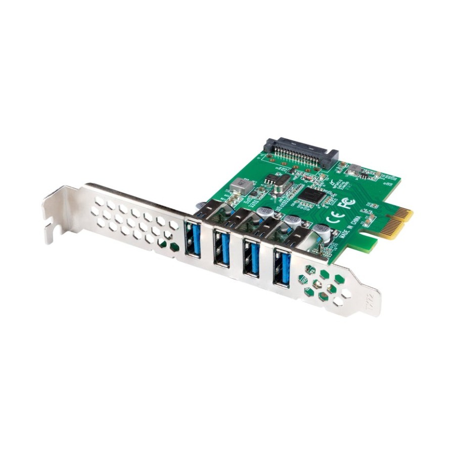 Lanberg tarjeta de extensión pci express 4 x usb 3.1 gen1 + soporte de bajo perfil