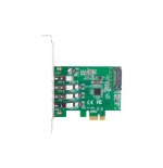 Lanberg tarjeta de extensión pci express 4 x usb 3.1 gen1 + soporte de bajo perfil