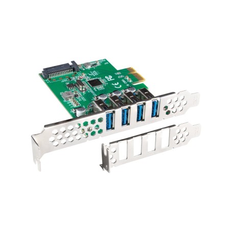 Lanberg tarjeta de extensión pci express 4 x usb 3.1 gen1 + soporte de bajo perfil