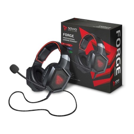 Savio forge gaming headset  stereo jack 3.5mm + usb