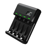 Cargador pilas aa / aaa + micro usb + type c greencell