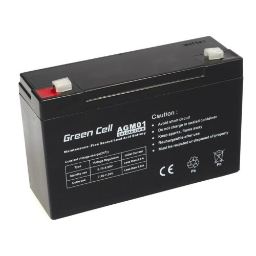 Green cell batería agm 6v12ah