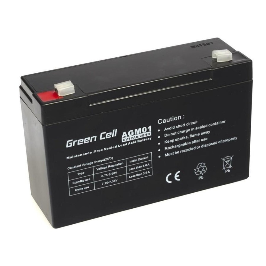 Green cell batería agm 6v12ah