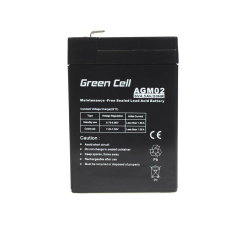 Green cell battery agm 6v4.5ah