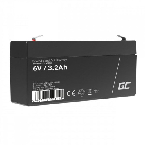 Green cell batería agm 6v 3.2 ah