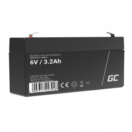 Green cell batería agm 6v 3.2 ah