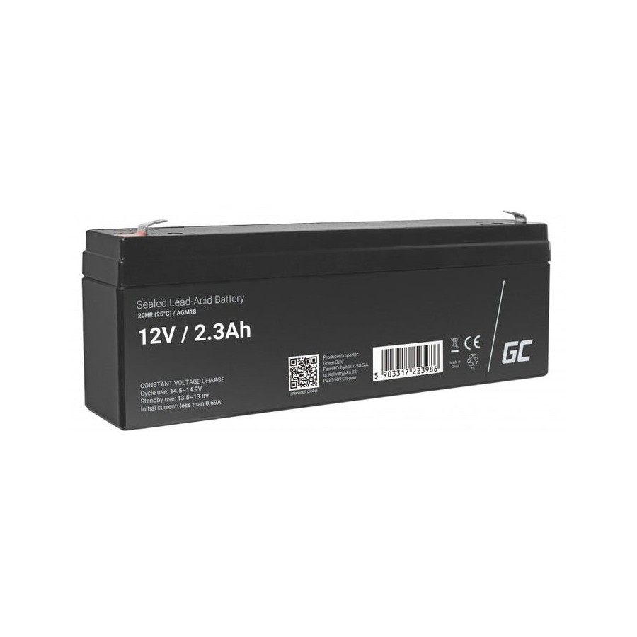 Green cell batería agm 12v 2.3 ah