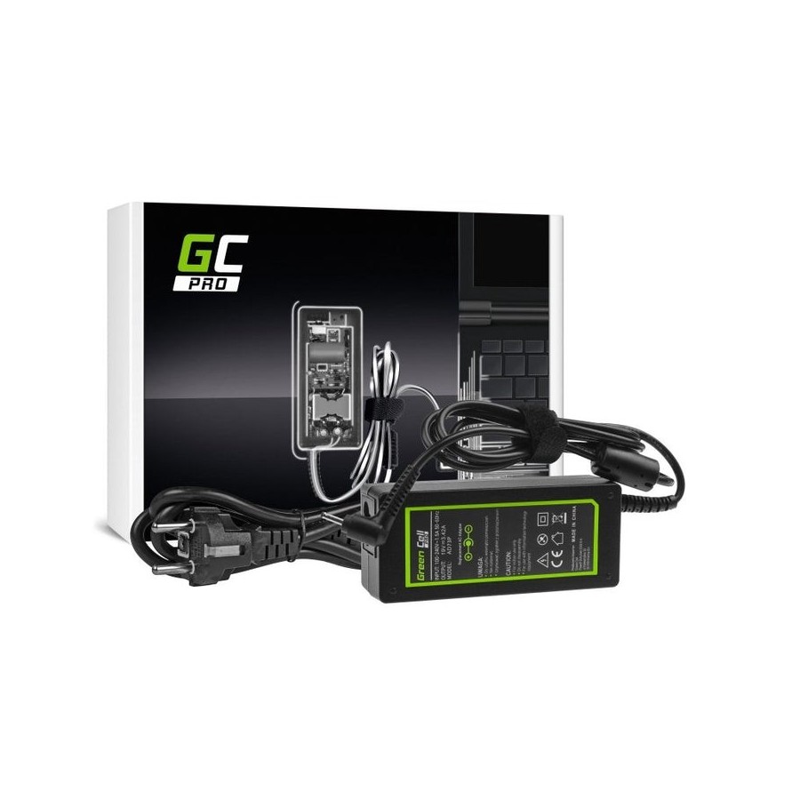 Cargador green cell pro para acer aspire s7 s7-392 s7-393 samsung np530u4e np730u3e np740u3e 19v 3.42a 65w