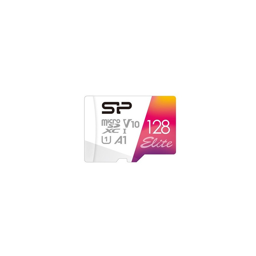 Tarjeta de memoria silicon power elite micro sdxc 128gb uhs-i a1 v10