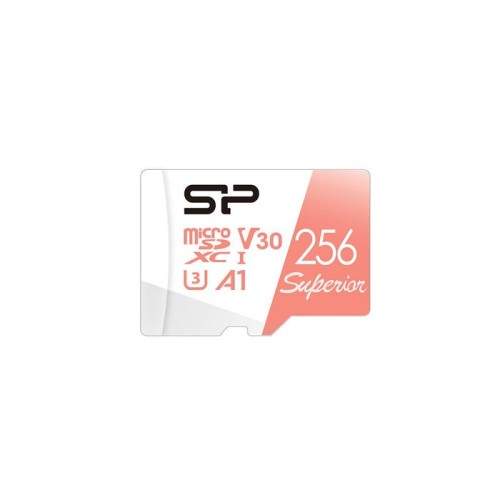 Tarjeta de memoria silicon power superior micro sdxc 256gb uhs-i a3 v30