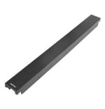 Lanberg panel ciego ignífugo de montaje rápido de plástico de 19 pulgadas 1u negro