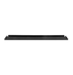 Lanberg panel ciego ignífugo de montaje rápido de plástico de 19 pulgadas 1u negro