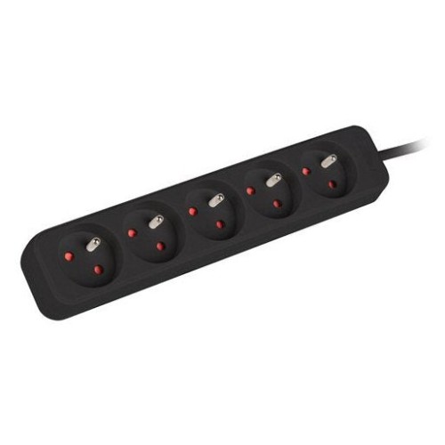 Lanberg regleta 5 tomas 1m para sais ps0-05e-0100-iec-bk
