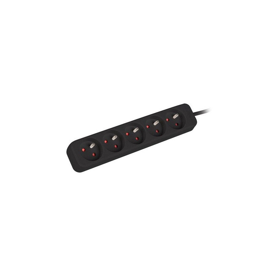 Lanberg regleta 5 tomas 1m para sais ps0-05e-0100-iec-bk