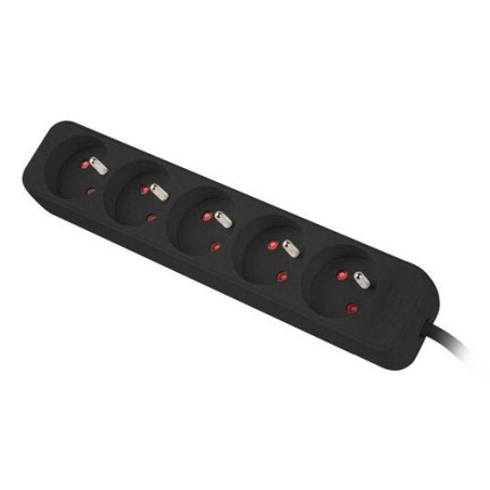 Lanberg regleta 5 tomas 1m para sais ps0-05e-0100-iec-bk