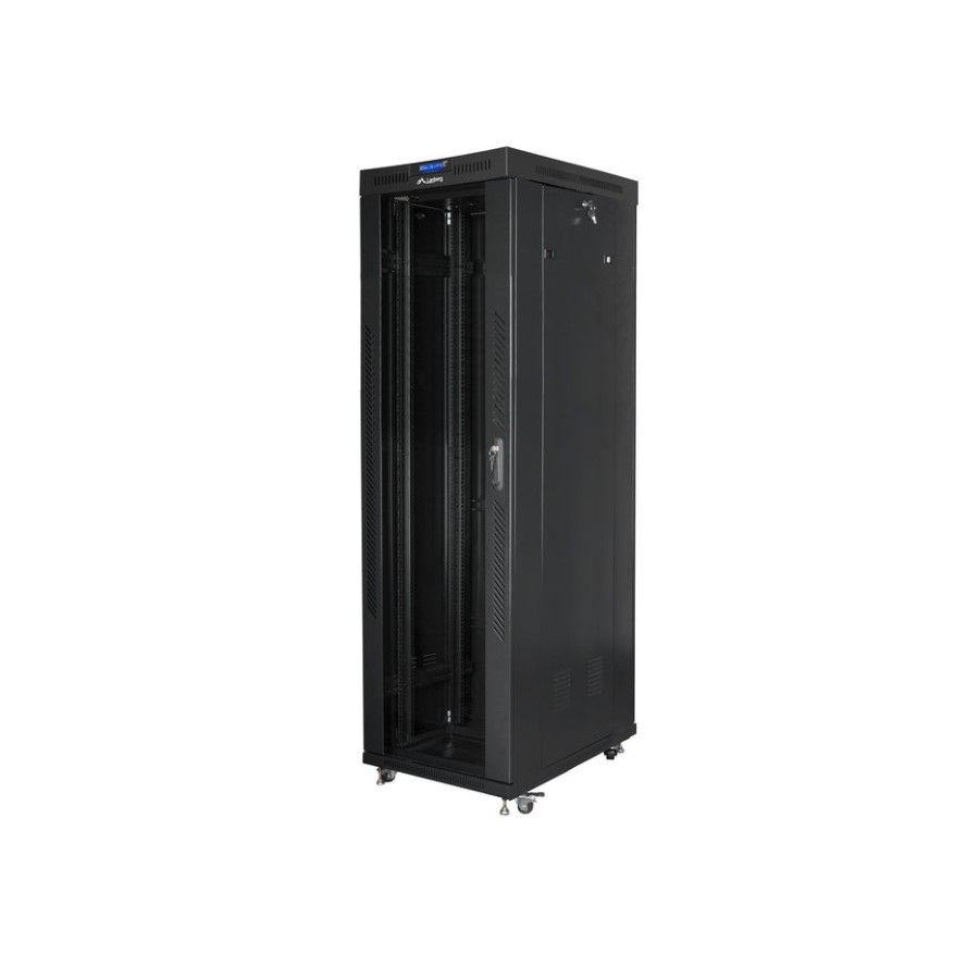 Lanberg rack cabinet 19inch free-standing 42u/600x1000 self-assembly flat pack black