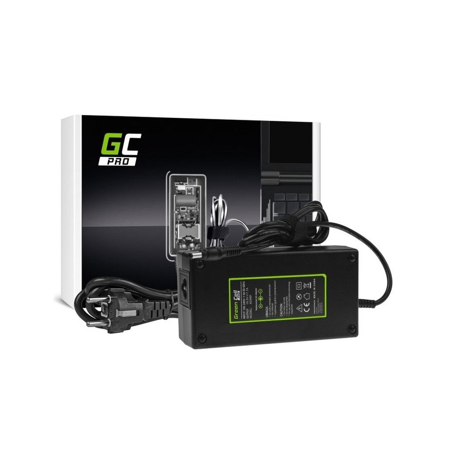 Cargador green cell pro para asus g550 g551 g73 n751 msi ge60 ge62 ge70 gp60 gp70 gs70 pe60 pe70 19.5v 7.7a 150w