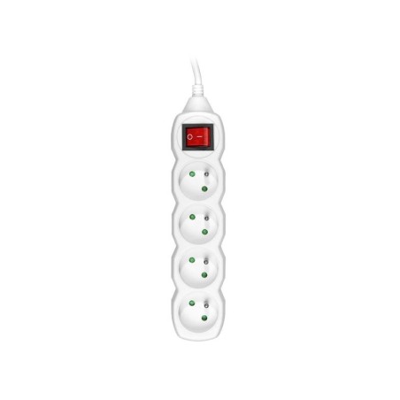 Tracer regleta 4 tomas con interruptor cable alargador 3.0m blanco