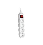 Tracer regleta 4 tomas con interruptor cable alargador 3.0m blanco