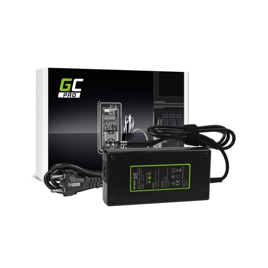 Cargador portatil gaming dell alienware 13 r3 / 19.5v  9.23a  7.4x5mm / 180w greencell