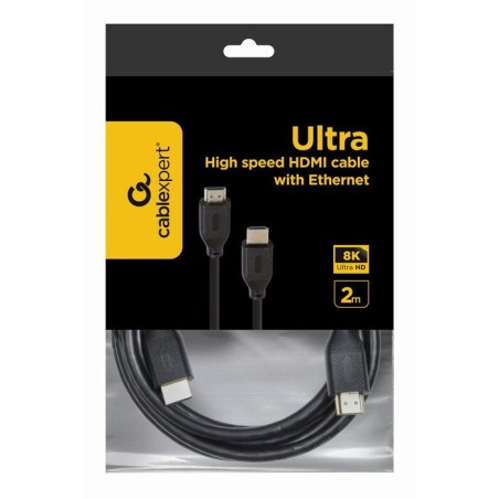 Cable hdmi gembird de ultra alta velocidad con ethernet 8k select series 2m