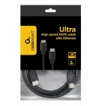 Cable hdmi gembird de ultra alta velocidad con ethernet 8k select series 2m