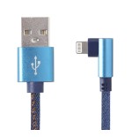 Gembird premium jeans denim  usb 8-pin 1m blue angled