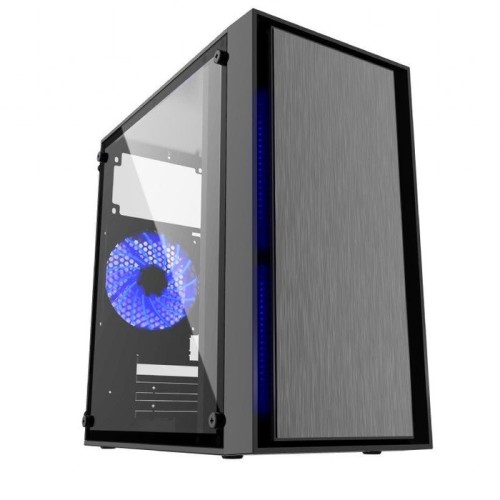 Caja pc gembird ccc-fornax-960b gaming design 3 x 12 cm ventiladores azul