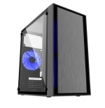 Caja pc gembird ccc-fornax-960b gaming design 3 x 12 cm ventiladores azul