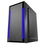 Caja pc gembird ccc-fornax-960b gaming design 3 x 12 cm ventiladores azul