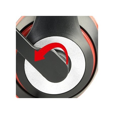 Auriculares gembird mhs-03-bkrd mini jack 4-pin, 1.8m, negro-rojo